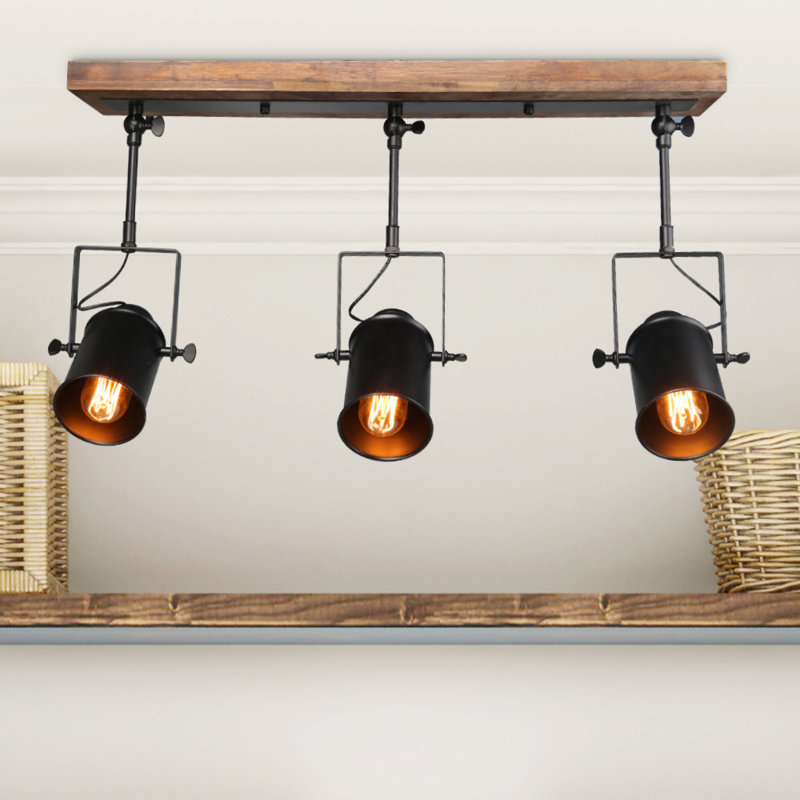 LNCHome Wood Spotlight 3Light Track Kit & Reviews Wayfair